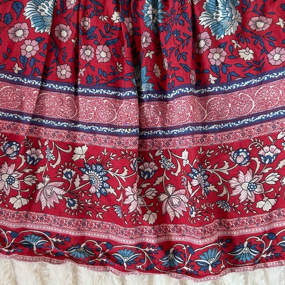 Spell Folk Town Blouse Wine - Picture 14 of 16